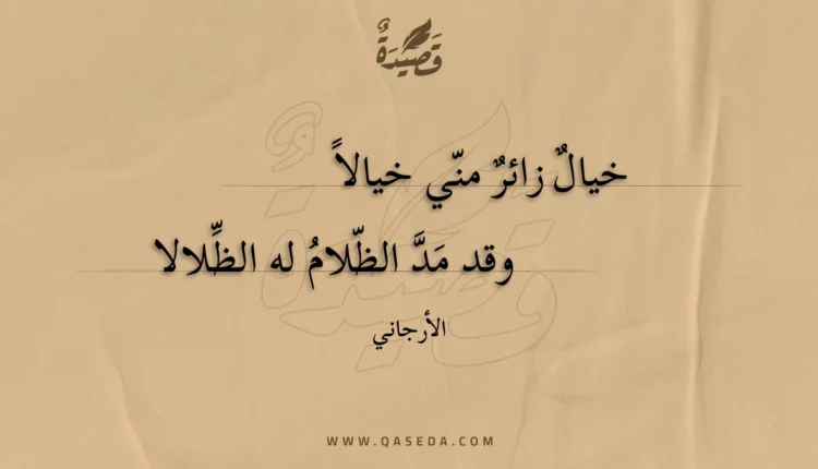 قصيدة خيال زائر مني خيالا