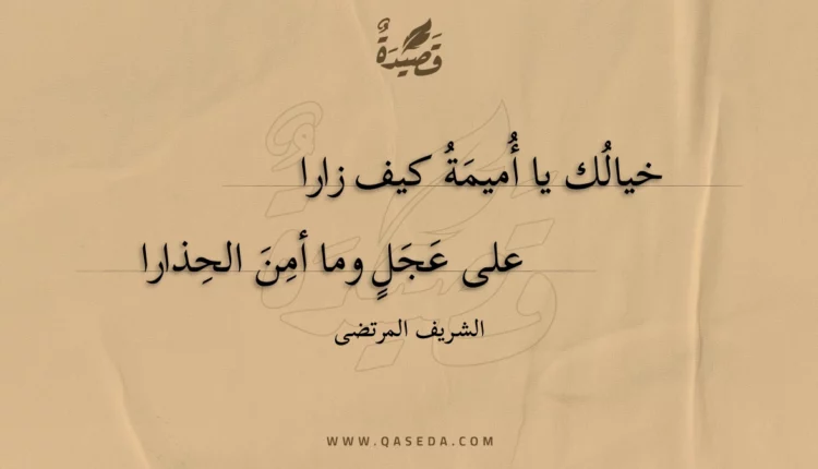 قصيدة خيالك يا أميمة كيف زارا