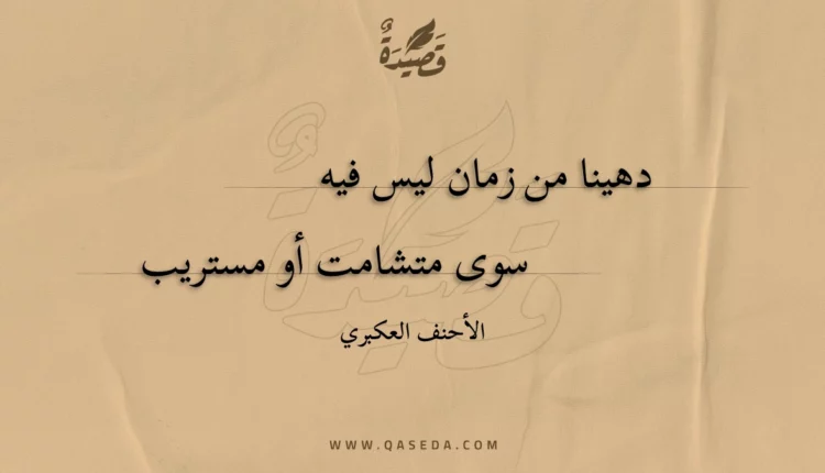 قصيدة دهينا من زمان ليس فيه