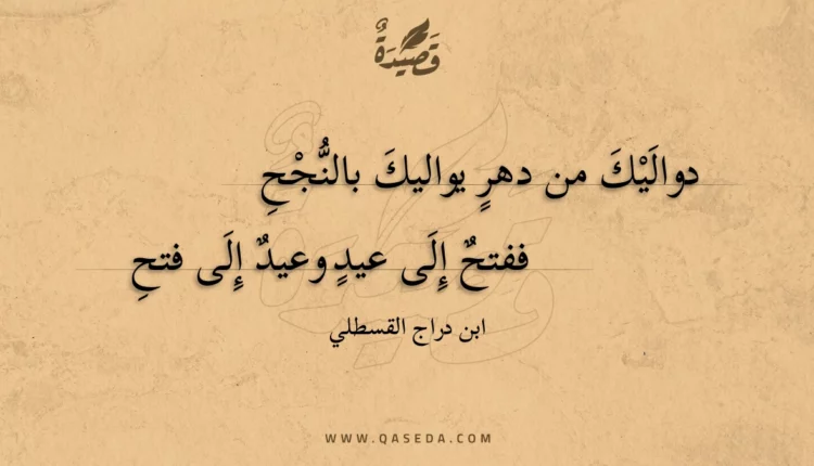 قصيدة دواليك من دهر يواليك بالنجح