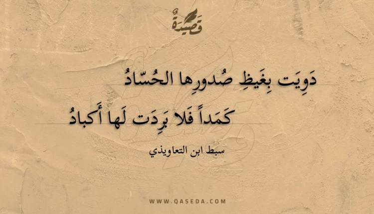 قصيدة دويت بغيظ صدورها الحساد