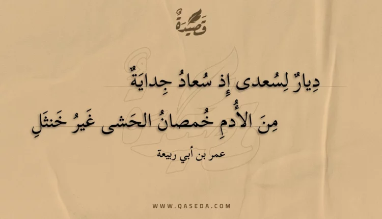 قصيدة ديار لسعدى إذ سعاد جداية