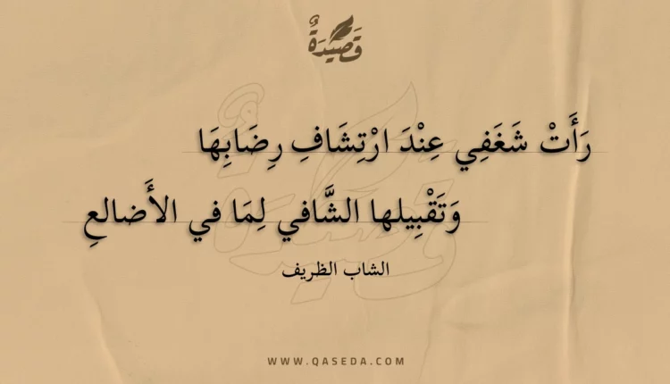 قصيدة رأت شغفي عند ارتشاف رضابها
