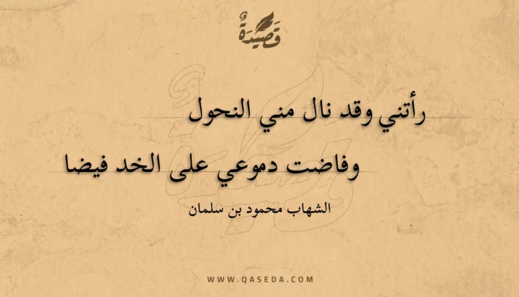 قصيدة رأتني وقد نال مني النحول