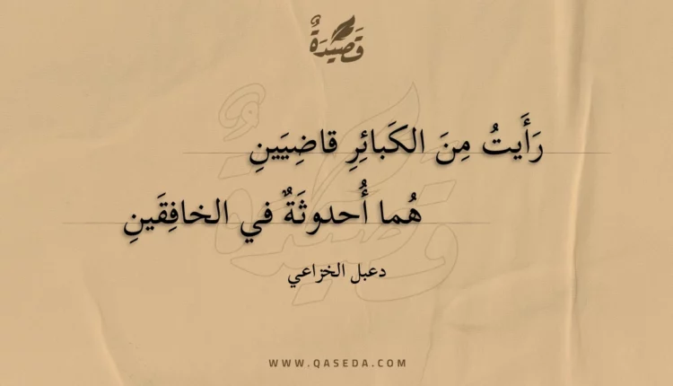 قصيدة رأيت من الكبائر قاضيين