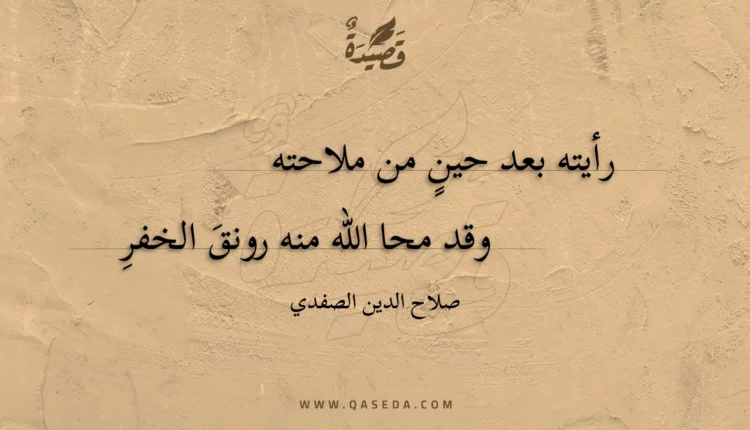 قصيدة رأيته بعد حين من ملاحته