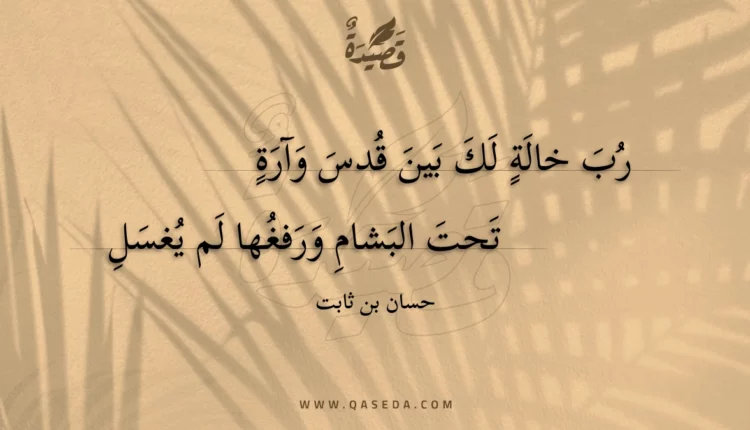 قصيدة رب خالة لك بين قدس وآرة