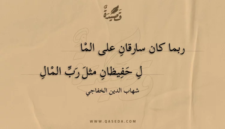 قصيدة ربما كان سارقان على المال