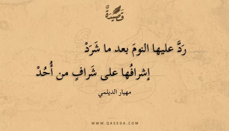 قصيدة رد عليها النوم بعد ما شرد
