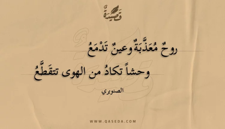 قصيدة روح معذبة وعين تدمع