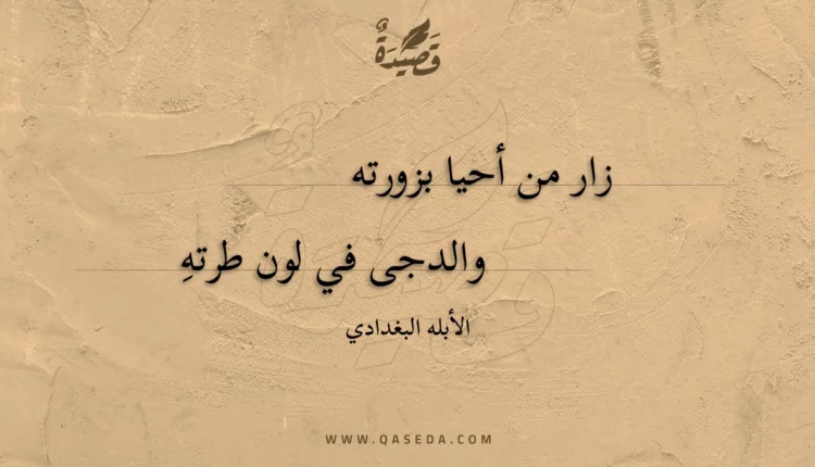 قصيدة زار من أحيا بزورته