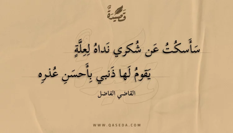 قصيدة سأسكت عن شكري نداه لعلة