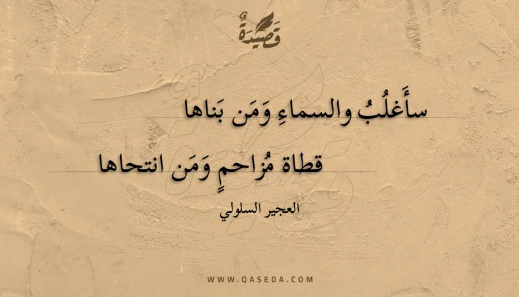 قصيدة سأغلب والسماء ومن بناها