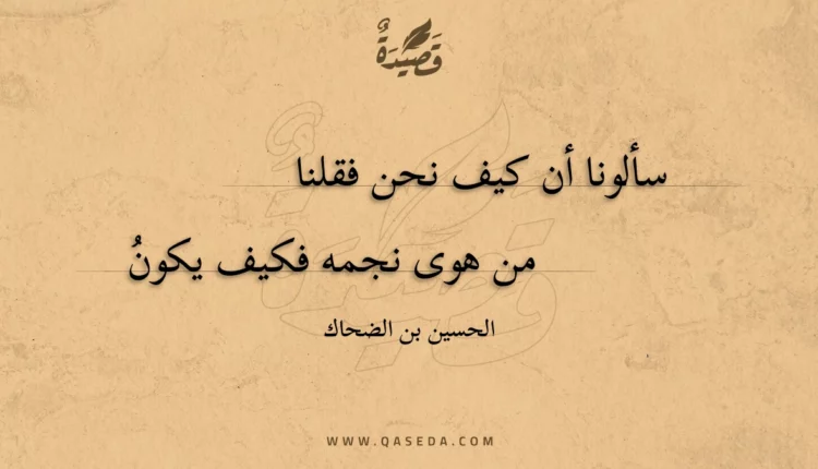 قصيدة سألونا أن كيف نحن فقلنا