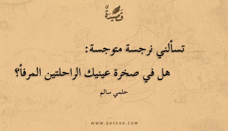قصيدة سؤال