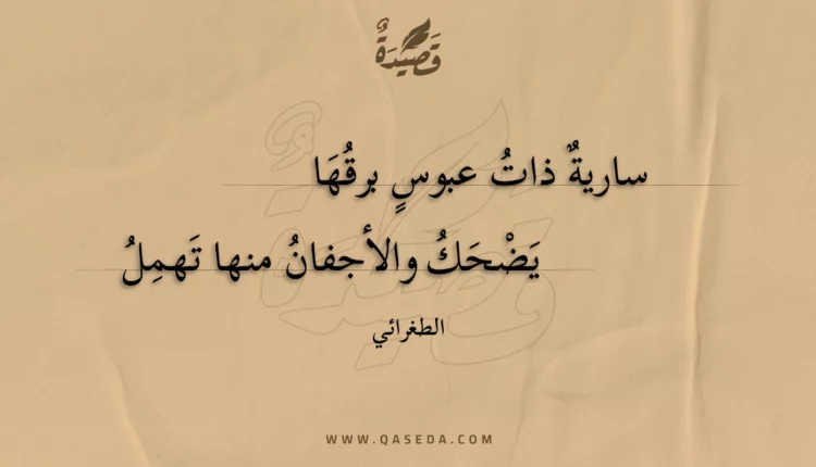 قصيدة سارية ذات عبوس برقها