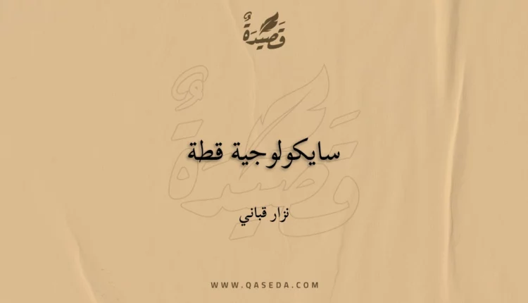 قصيدة سايكولوجية قطة