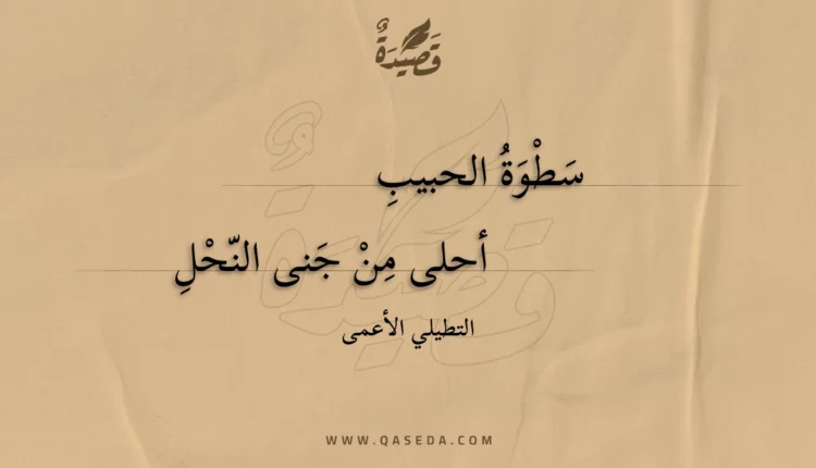 قصيدة سطوة الحبيب