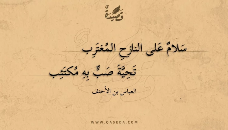 قصيدة سلام على النازح المغترب