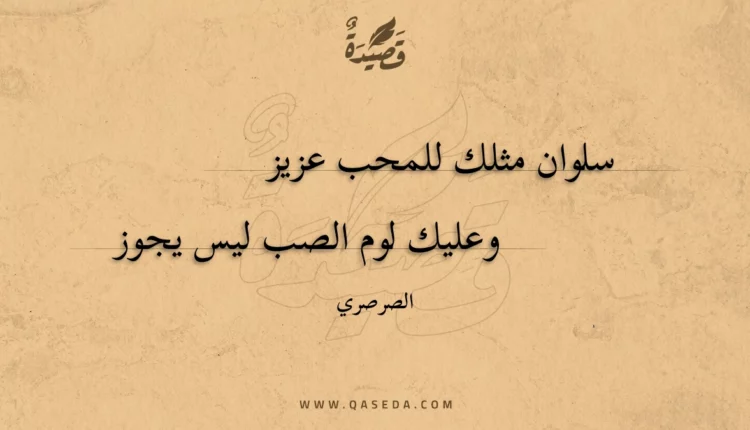 قصيدة سلوان مثلك للمحب عزيز