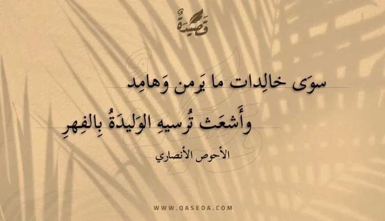 قصيدة سوى خالدات ما يرمن وهامد