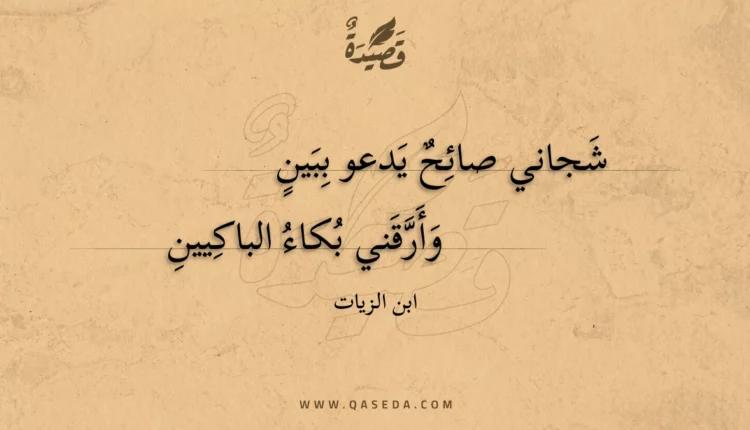 قصيدة شجاني صائح يدعو ببين