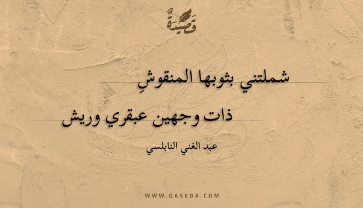 قصيدة شملتني بثوبها المنقوش