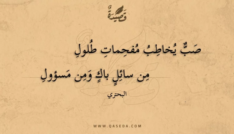 قصيدة صب يخاطب مفحمات طلول