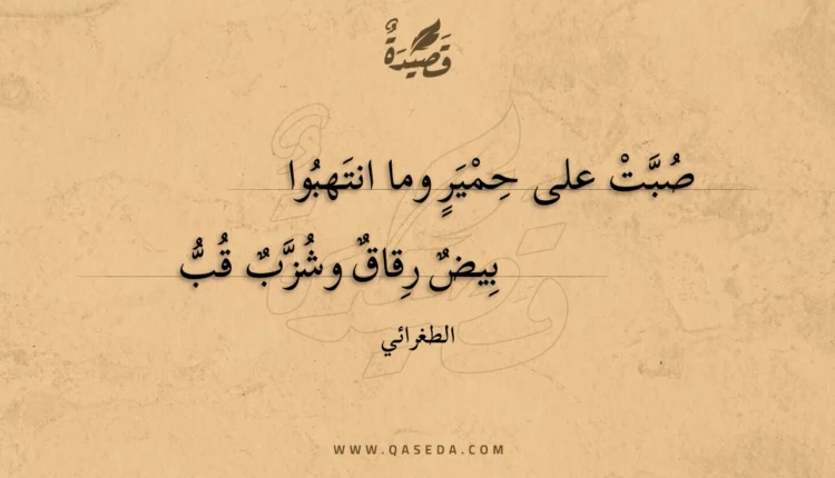 قصيدة صبت على حمير وما انتهبوا