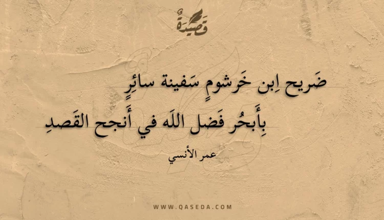 قصيدة ضريح ابن خرشوم سفينة سائر