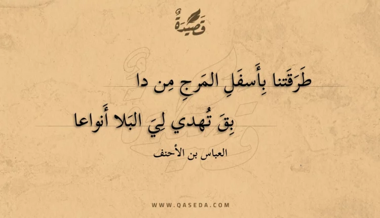قصيدة طرقتنا بأسفل المرج من دابق