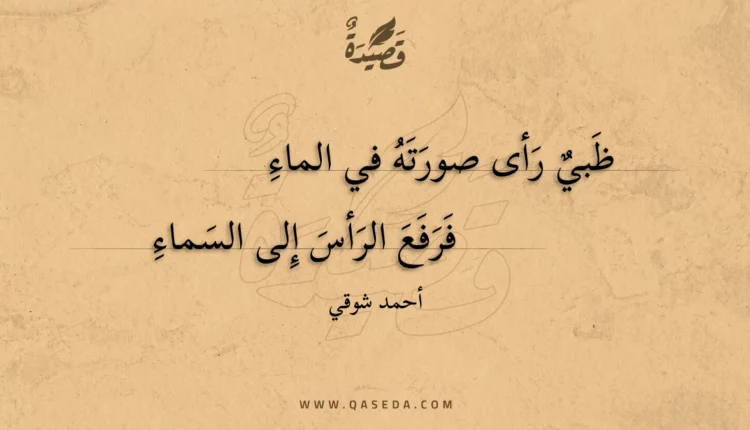 قصيدة ظبي رأى صورته في الماء