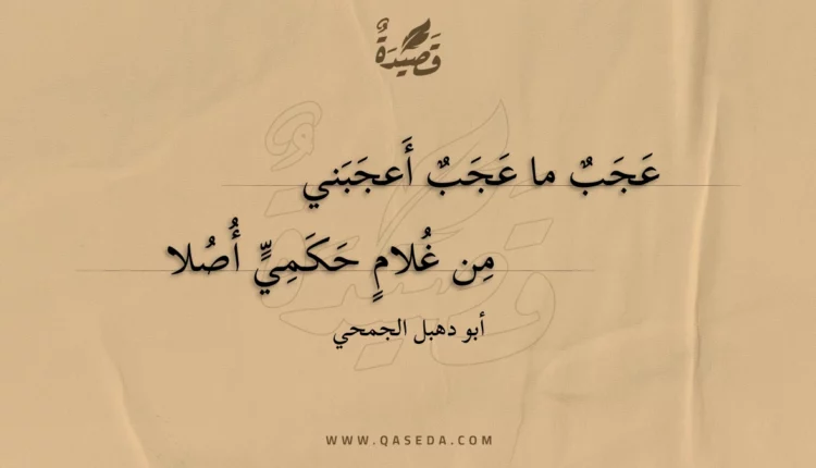 قصيدة عجب ما عجب أعجبني