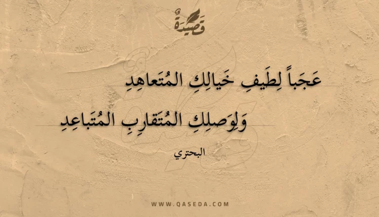 قصيدة عجبا لطيف خيالك المتعاهد