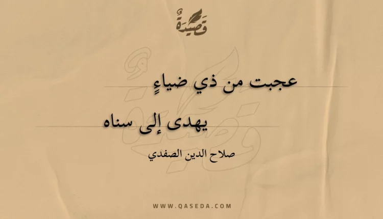 قصيدة عجبت من ذي ضياء