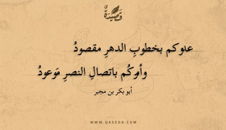 قصيدة عدوكم بخطوب الدهر مقصود