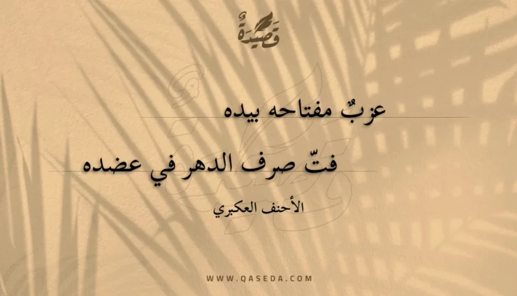 قصيدة عزب مفتاحه بيده