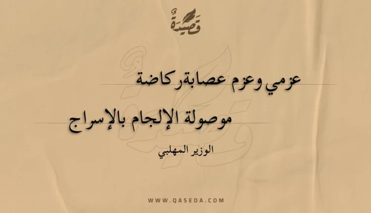 قصيدة عزمي وعزم عصابة ركاضة