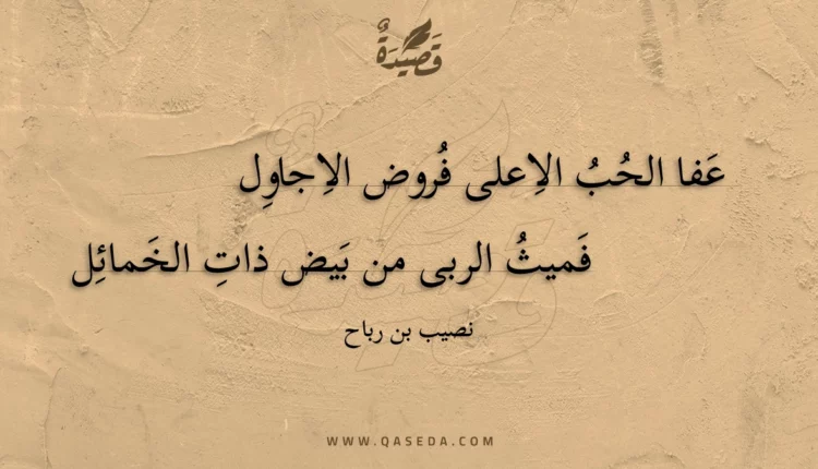 قصيدة عفا الحب الاعلى فروض الاجاول