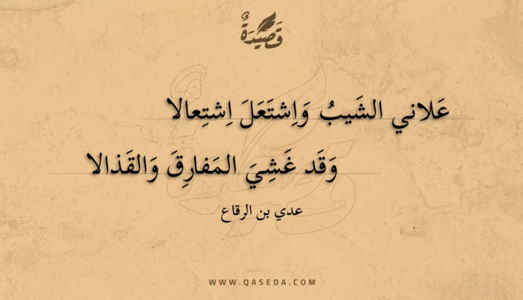 قصيدة علاني الشيب واشتعل اشتعالا