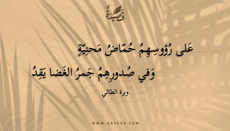 قصيدة على رؤوسهم حماض محنية