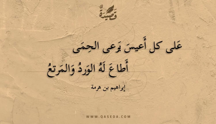 قصيدة على كل أعيس يرعى الحمى