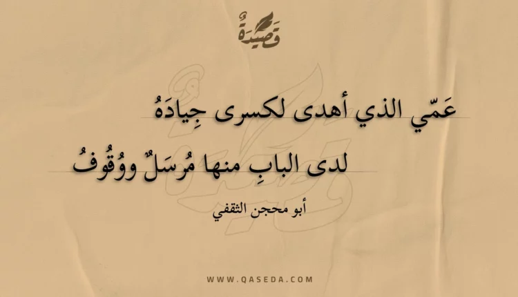 قصيدة عمي الذي أهدى لكسرى جياده