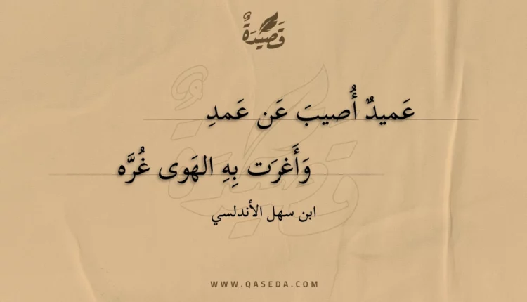 قصيدة عميد أصيب عن عمد