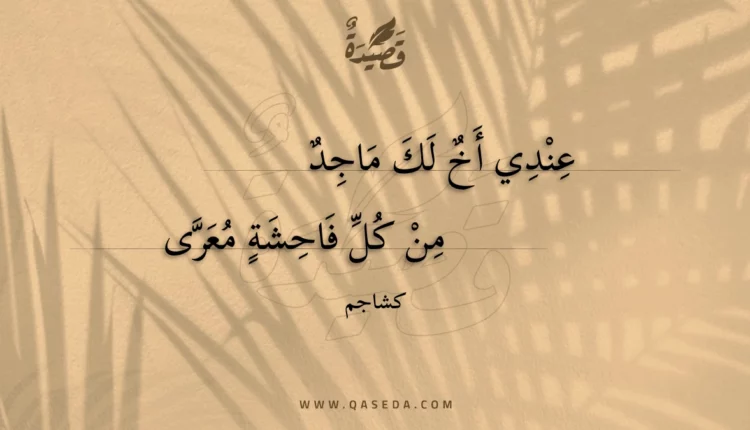 قصيدة عندي أخ لك ماجد