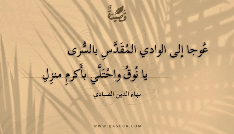 قصيدة عوجا إلى الوادي المقدس بالسرى