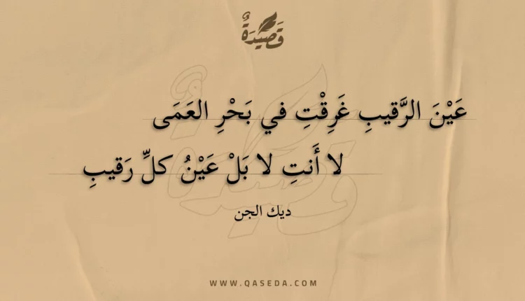 قصيدة عين الرقيب غرقت في بحر العمى