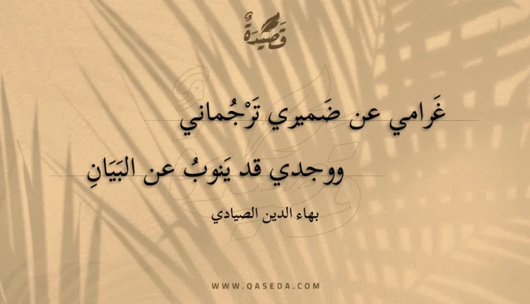 قصيدة غرامي عن ضميري ترجماني