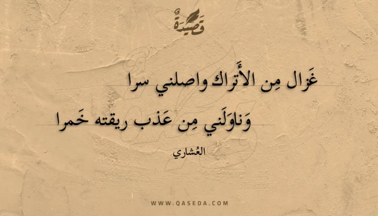 قصيدة غزال من الأتراك واصلني سرا