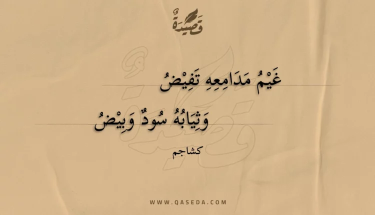 قصيدة غيم مدامعه تفيض